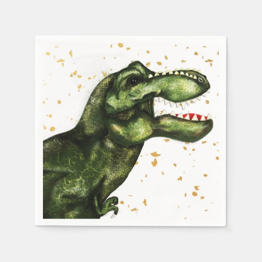 T-Rex Dinosaur Party servetten (Voorkant)