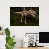 T-Rex Dinosaur Poster (Thuiskantoor)