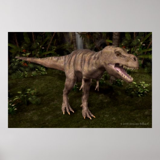 T-Rex Dinosaur Poster (Voorkant)