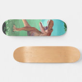 T-Rex Dinosaur Roars Plage Serviette Skateboard (Horz)