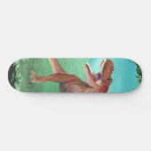 T-Rex Dinosaur Roars Plage Serviette Skateboard (Horz)