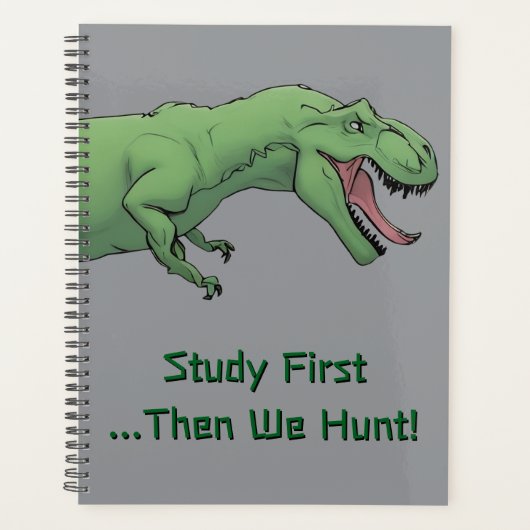 T-Rex Dinosaur School Softcover School Planner (Devant)