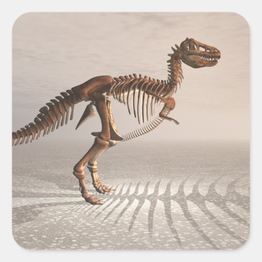 T. rex Dinosaur Skelet stickers (Voorkant)