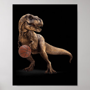 T Rex Dinosaur Speelt Skelet Grappige Dinosaurus H Poster
