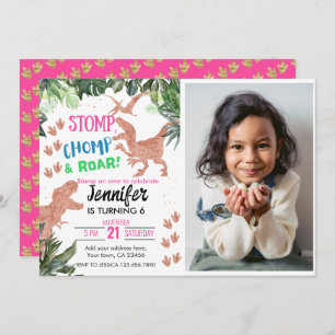 T-Rex Dinosaur Theme Kaart