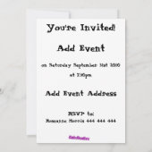 T-Rex Dinosaur-uitnodiging Kaart (Achterkant)