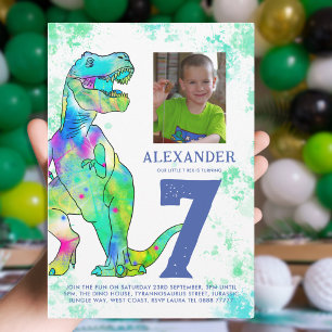 T-Rex Dinosaur Verjaardagsfeestje Kaart