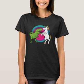 T Rex Dinosaur VS Unicorn  Animal T-shirt