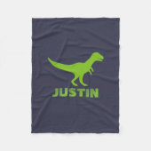 T rex dinosaure couverture polaire personnalisée p (Devant)