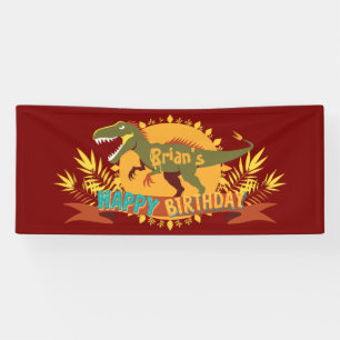 T-rex Dinosaurs kind Verjaardag Banner