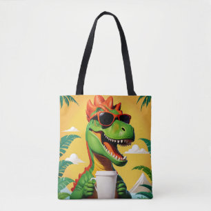 T-rex dinosaurus grappig draagtas