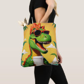 T-rex dinosaurus grappig draagtas (Dichtbij)