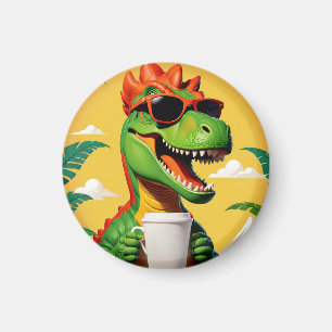 T-rex dinosaurus grappig magneet