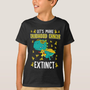 T-rex dinosaurus maakt uitgestorven kinderkanker e t-shirt