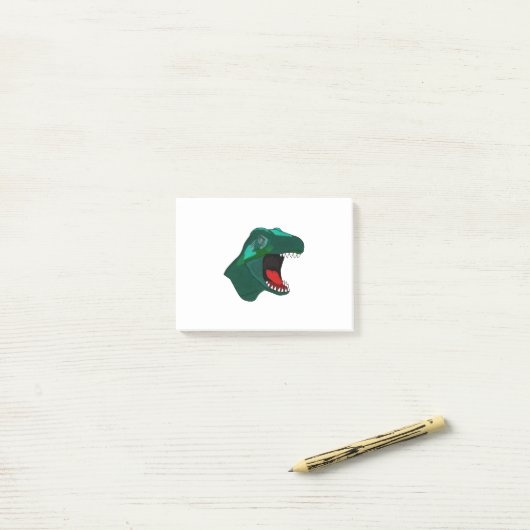T Rex Dinosaurus Post-it® Notes (Op bureau)