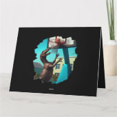 T Rex Dinosaurus Spelen Basketbal Grappige Dinosau Kaart (Achterkant)