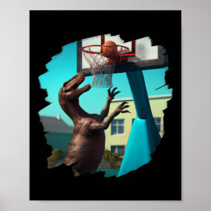 T Rex Dinosaurus Spelen Sketel Leuke Dinosaurus Sk Poster