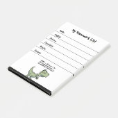T-Rex Dinosaurus Student's Huiswerk Te Doen Lijst Post-it® Notes (Schuin)