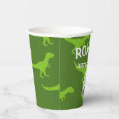 T-rex dinosaurus thema kind verjaardagsfeestbekers papieren bekers (Rechts)
