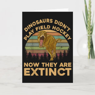 T Rex-dinosaurussen speelden geen veldhockey meer Kaart