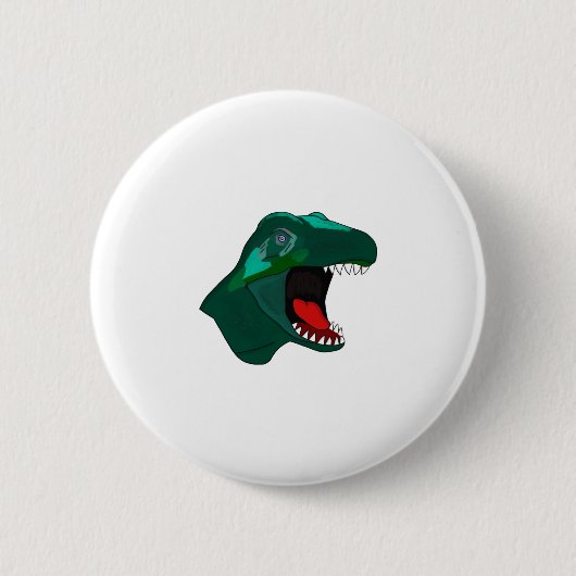 T Rex Dinossaur Ronde Button 5,7 Cm (Voorkant)