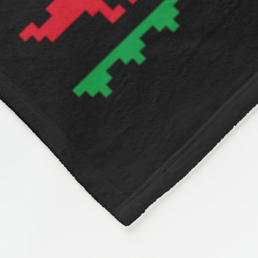 T Rex Eating Reindeer Funny Dinosaur Christmas Ugl Fleece Deken (Hoek)