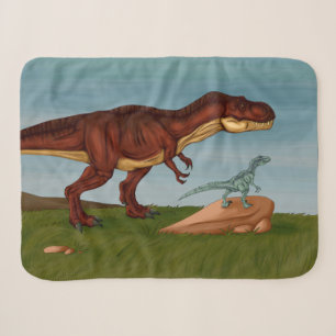 T-Rex en Velociraptor Sherpa Deken