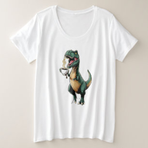 T-Rex essaie de prendre du café avec de minuscules