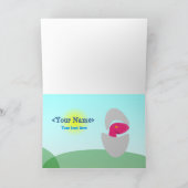 T-Rex Family Dino Baby Hallo Kaart Egg (Binnen)