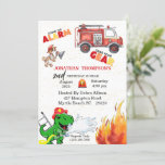 T Rex Firemans Invitation de fête du 2e anniversai<br><div class="desc">Ajoutez n'importe quel âge à cette T Rex Fireman's 2nd Birthday Party Invitation est un moyen facile et rapide pour les invités invitations pour une fête d'anniversaire. Vous pouvez créer votre propre thème de fête et invitation tous vos amis et famille avec cette invitation. L'invitation est créée sur le thème...</div>