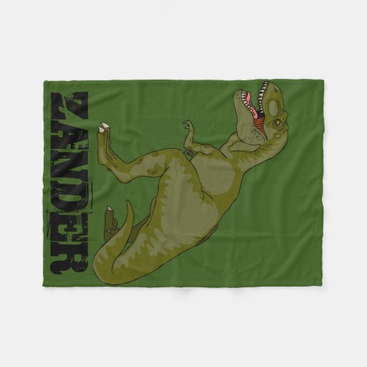  T-Rex Fleece Deken (Voorkant (Horizontaal))