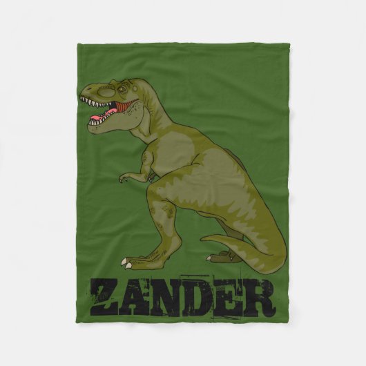  T-Rex Fleece Deken (Voorkant)
