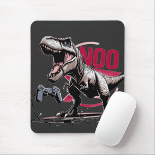 T-Rex Gamer Woede Niet Meer Design Muismat
