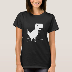 T-Rex Geek Dinosaur Pixel Art Web Developer Nerd T-shirt