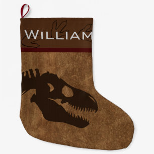 T-Rex Gepersonaliseerde Kous Grote Kerstsok