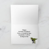 T-Rex Gepersonaliseerde punten Kaart (Binnen)