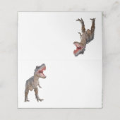T Rex Gevouwen Plaats Kaart (Buitenkant ongevouwen)