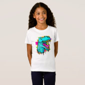 T Rex Geweldige Neon T Shirt (Voorkant volledig)