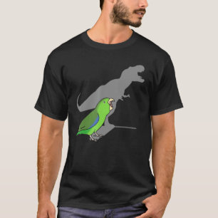 T Rex Groene Parrotlet Leuke Parkiet Papegaai Birb T-shirt