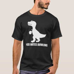 T-Rex haat Bowling Dark T-Shirt