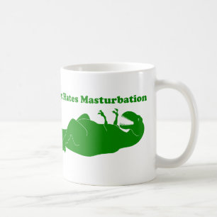 T-Rex haat masturbatie-mok Koffiemok