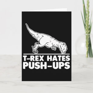 T-rex Haat Push-ups Grappige Fitness Workout Cool  Kaart