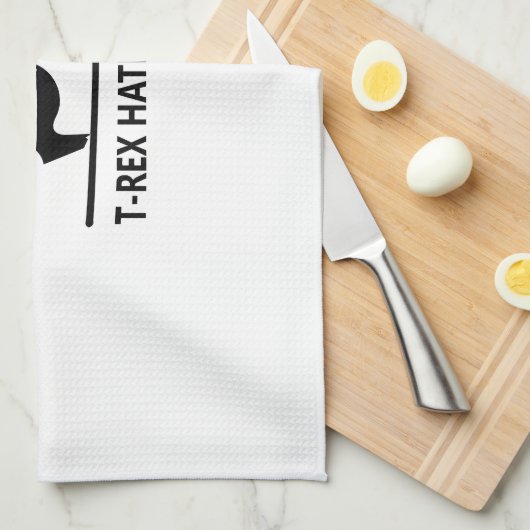 t-rex haat pushups.ai theedoek (Quarter Fold)