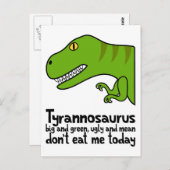 T-Rex Haiku Briefkaart (Voorkant / Achterkant)