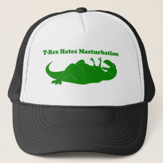 T-rex Hates Masturbation Trucker Hat Pet
