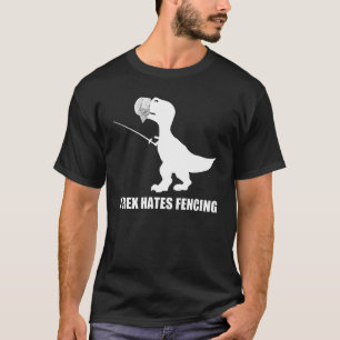 T-Rex heft donkere T-shirt omheining