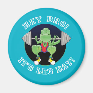 T-Rex. Hey Bro Het is Beenendag! Magneet