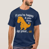 T-Rex houdt uw handen vast T-shirt (Voorkant)