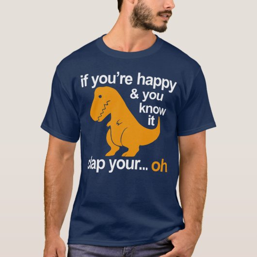 T-Rex houdt uw handen vast T-shirt (Voorkant)