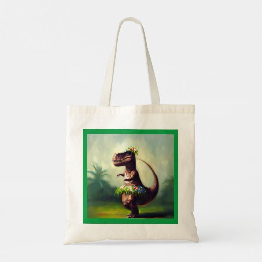 T Rex Hula Dancer Tote Bag (Achterkant)